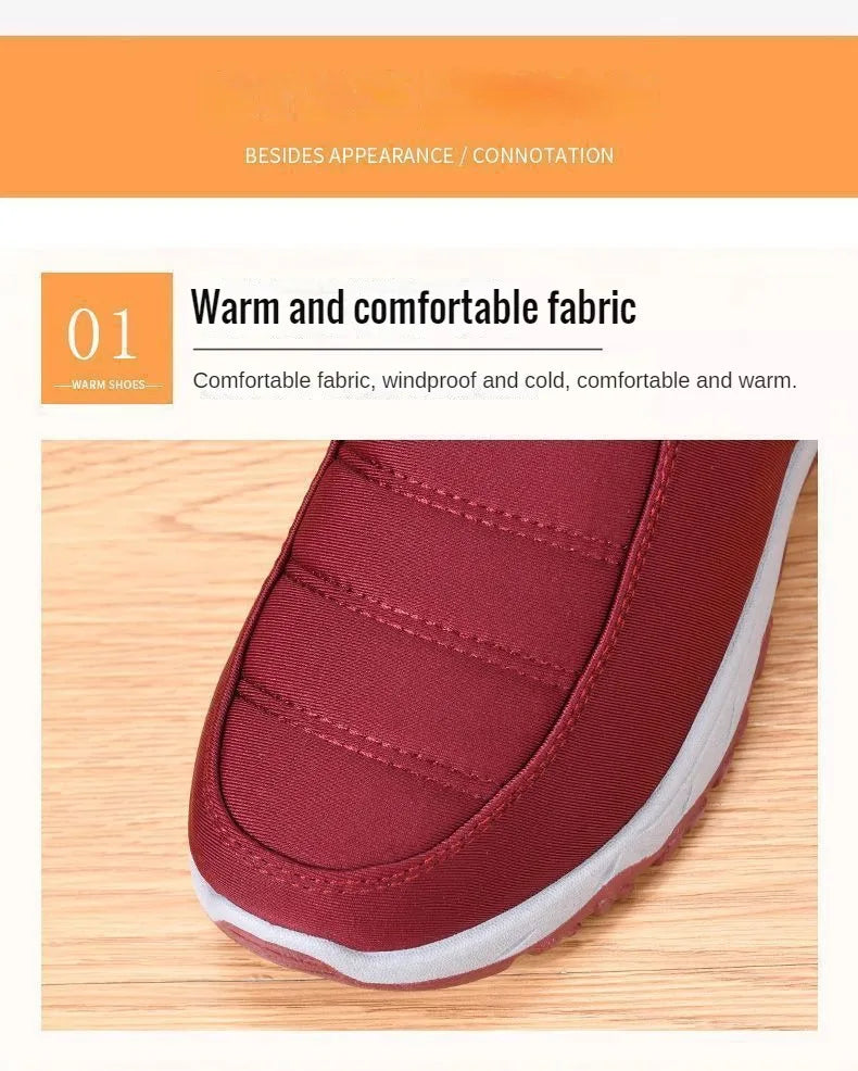 Men's Autumn Winter Casual Cotton Warm Wear Resistant Chunky Sole Shoes