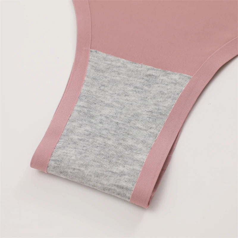 3 Pack Seamless Ultra-thin Panties Women Ice Silk Underwear Panty Low Waist G-string Briefs
