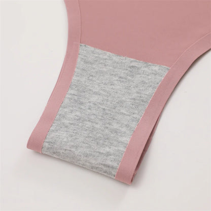 3 Pack Seamless Ultra-thin Panties Women Ice Silk Underwear Panty Low Waist G-string Briefs