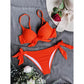 6 Colors Knotted Push Up Bikini Swimsuit Swimwear Women Two piece Bikini set With Bra Cup Bather Bathing Suit The Clothing Company Sydney