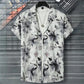 Short-sleeved shirt Floral Print Summer Beach casual men's Shirt