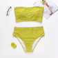 2 Piece Bandeau Bikini Plus Size Large Size Swimwear Women Swimsuit Female Two-pieces Bikini set Bather Bathing Suit The Clothing Company Sydney