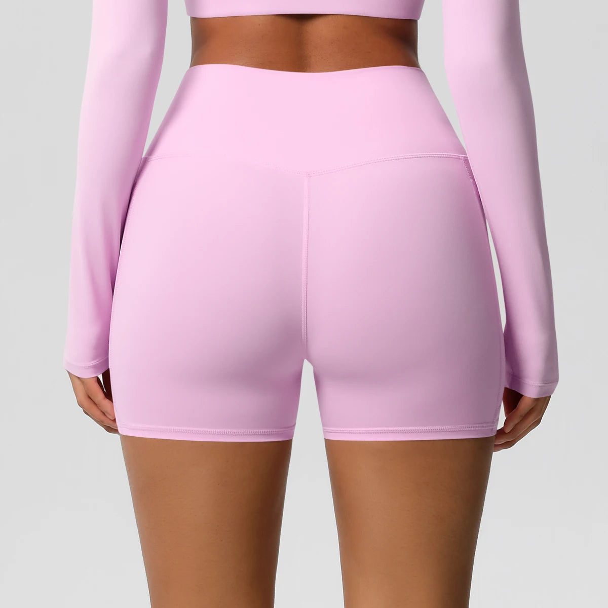 Women's Pocketed Yoga Legging Shorts Squat Proof High Waist Fitness Quick Drying Cycling Workout Gym Shorts