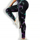 3D Print Tie Dye Sports Women Seamless High Waist Fitness Push Up Leggings Gym Clothing Workout Tights Pants