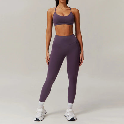 2 Piece Sportswear Yoga Set Gym Clothes Tracksuits Women's Fitness Set Athletic Wear Sports Bra Leggings Outfit The Clothing Company Sydney