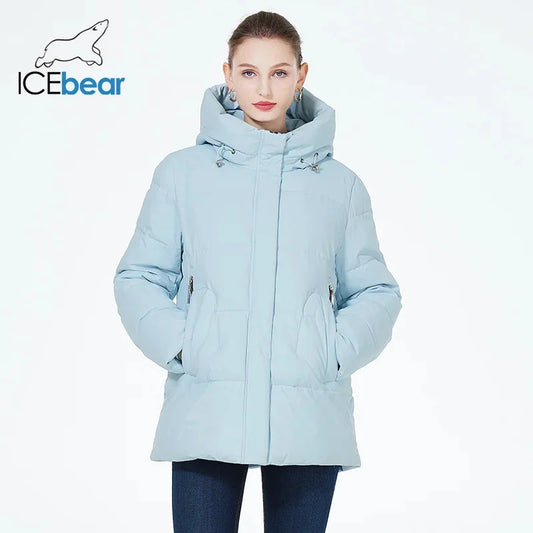 Women's Winter Jacket Warm Thicken Short Outwear Windproof Coat Long Sleeve Zipper Parka with Hood The Clothing Company Sydney