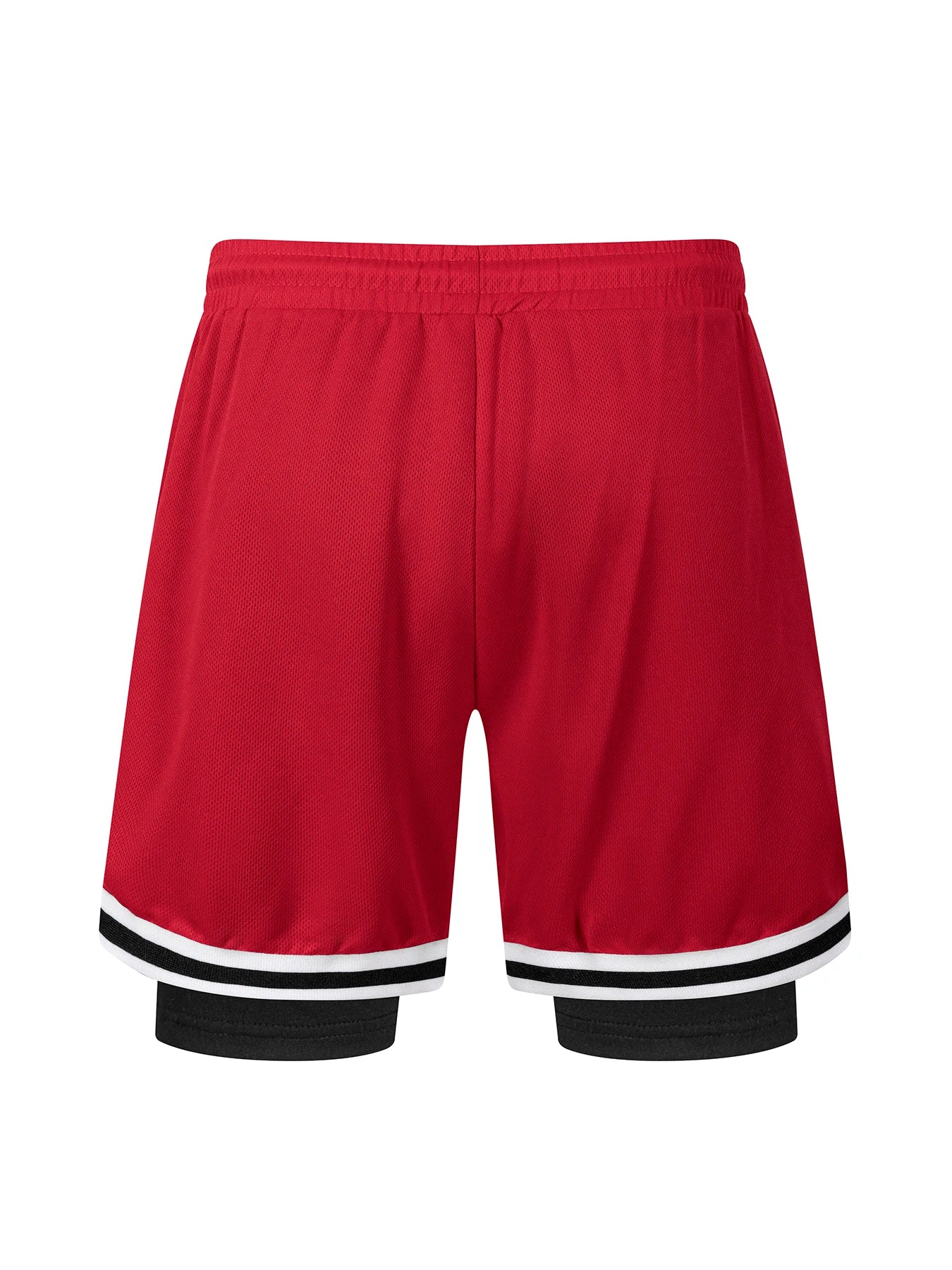 2 in 1 Summer Men's Sports Elastic Waist Basketball Training Shorts Fitness Running Breathable Quick Dry Sportswear Bottoms