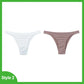 2 Pack Seamless Women Pantys Thongs High Waist Soft Underwear Solid Colors Breathable G-String The Clothing Company Sydney