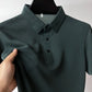 Summer Men's Lop-up Hollow Short-sleeved Polo Shirt Ice Silk Breathable Business Fashion T-Shirt Male Top The Clothing Company Sydney