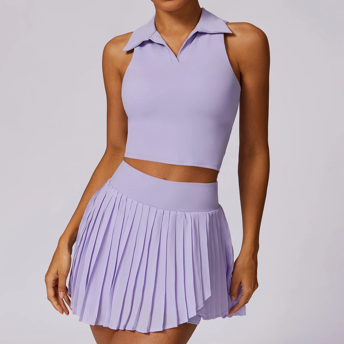 Women's Athletic Romper Sleeveless Top and Mini Skort Tennis Dresses for Women Golf Dress with Built in Shorts The Clothing Company Sydney