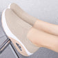 Summer Women's Fashion Vulcanized Sneakers Platform Solid Colour Flat Ladies Shoes Casual Breathable Wedges Ladies Walking Sneakers The Clothing Company Sydney