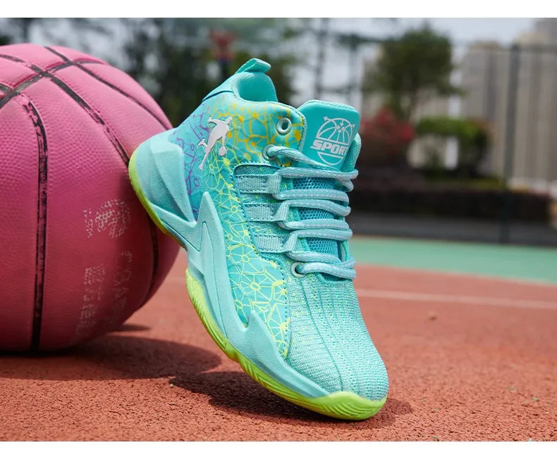 Kids Children‘s Basketball Shoes Non-slip Breathable Basketball Training Sneakers Lace-up Boys Girls Basketball Boots Athletic Shoes The Clothing Company Sydney