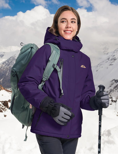 Womens Winter Thermal Warm Fleece Lined Waterproof Snow Ski Hood Coat Mountain Snowboarding Windbreaker Jacket The Clothing Company Sydney