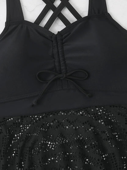 2 Piece Tankini & Beach Skirt Swimsuit Swimwear Bathers Bathing Swimming Suit Summer Beachwear