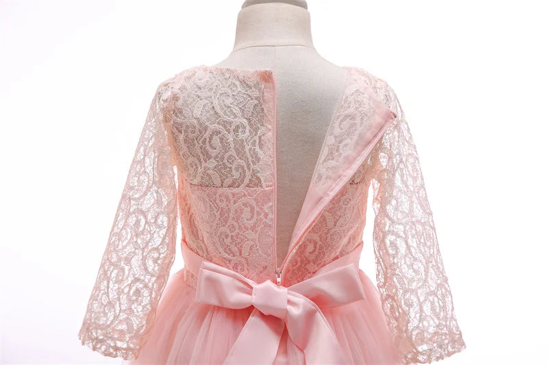 Baby Girl Teenage Princess Dress Party Ball Gown Wedding Lace Dresses Kids Christmas Bridesmaid Costume Birthday Party Dress