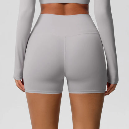 Women's Pocketed Yoga Legging Shorts Squat Proof High Waist Fitness Quick Drying Cycling Workout Gym Shorts