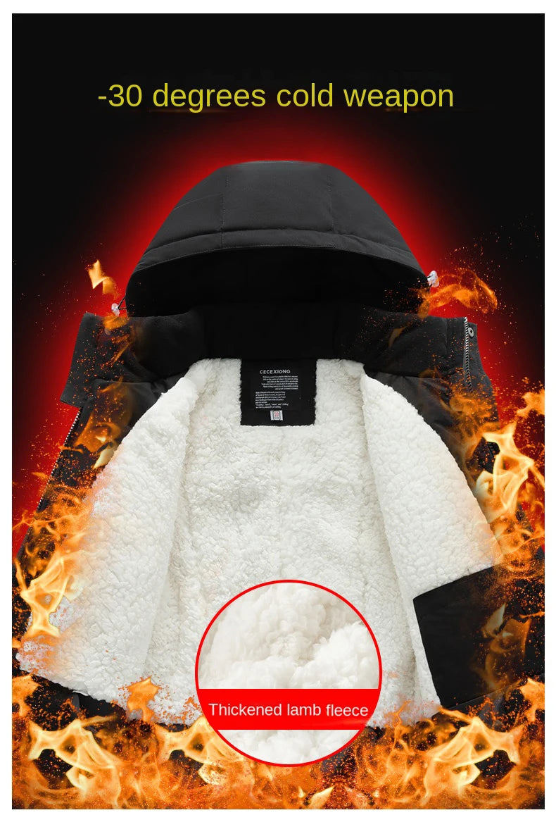 2 Piece Winter Children's skiing suit windproof Jacket and Pants waterproof thick coat for warm Snow Ski Set