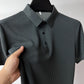 Summer Men's Lop-up Hollow Short-sleeved Polo Shirt Ice Silk Breathable Business Fashion T-Shirt Male Top The Clothing Company Sydney