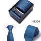 4 Piece Tie Handkerchief Cufflink Set For Men Necktie Holiday Gift Box Blue Gold Suit Accessories Slim Wedding Set The Clothing Company Sydney