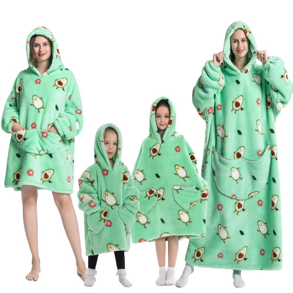 Family Hoodie Blanket for Winter Large Oversize Hoodie for Adult and Child Wearable Hooded Blanket The Clothing Company Sydney