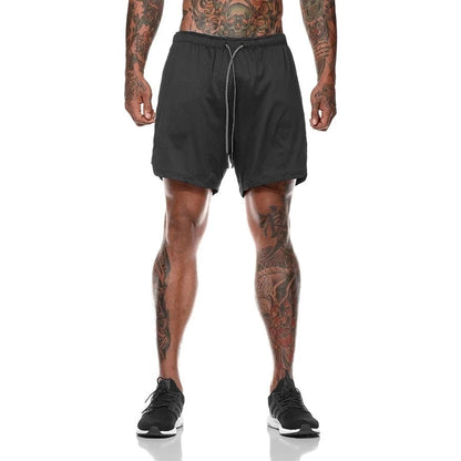 Men’s 2-in-1 Running Shorts – Double-Layer Gym Training & Beach Sportswear The Clothing Company Sydney
