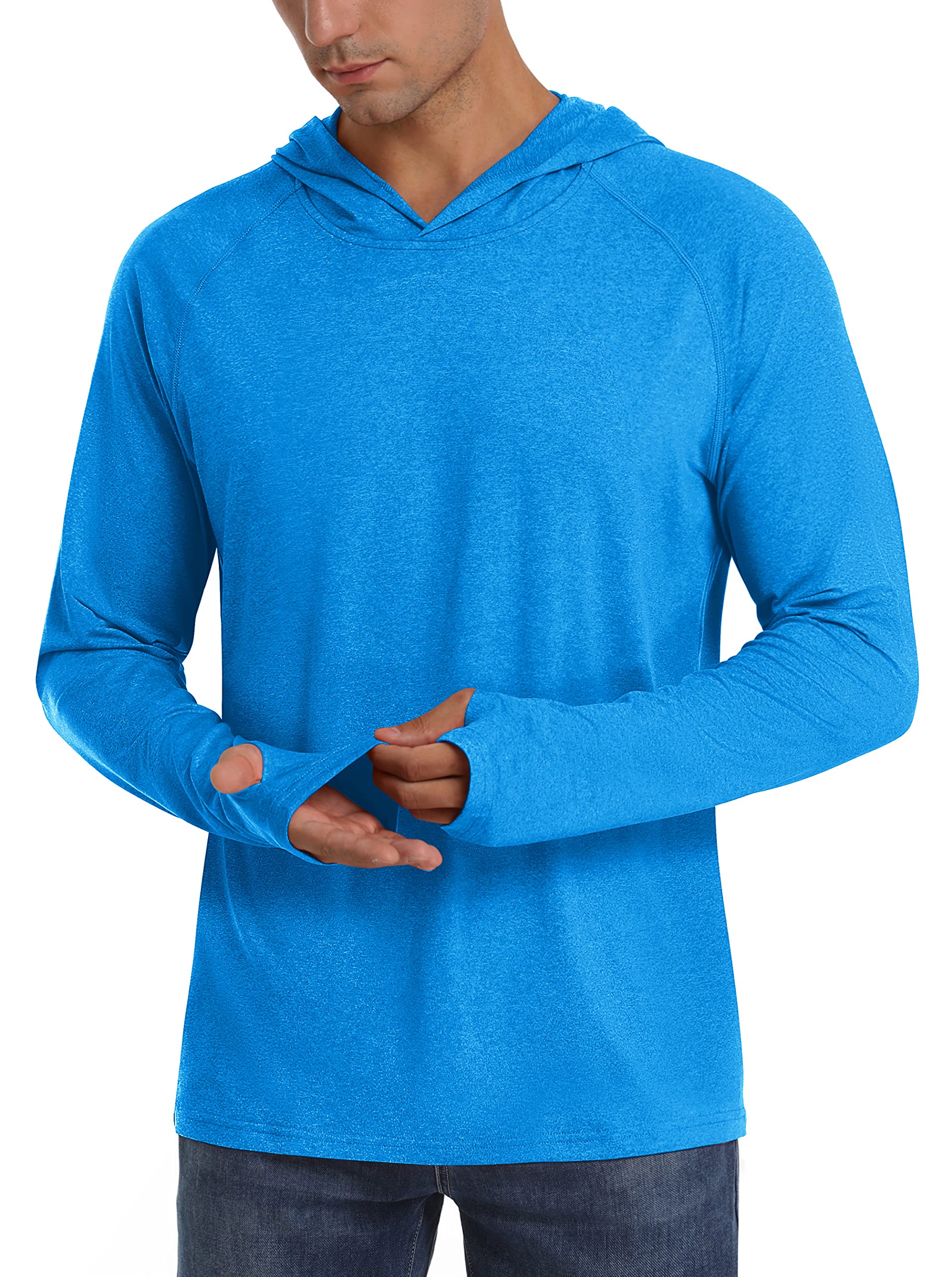 UPF 50+ Sun Protection Hoodie Shirts Men's Long Sleeve T-shirts Lightweight Quick Dry Pullovers Casual Fishing Tee Tops The Clothing Company Sydney