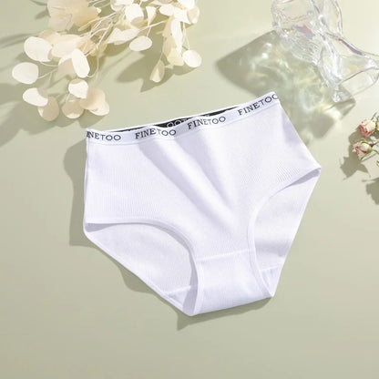 Women's Seamless Cotton Briefs Women Plus Size Panties Solid Color Breathable Underwear Low Waist Soft Lingerie Undies