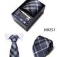 4 Piece Tie Handkerchief Cufflink Set For Men Necktie Holiday Gift Box Blue Gold Suit Accessories Slim Wedding Set The Clothing Company Sydney