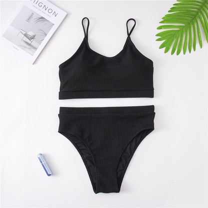 Elegant 7 Colours Bikini Plus Size Large Size Swimwear Women Swimsuit Two-piece Bikini set Bather Bathing Suit The Clothing Company Sydney