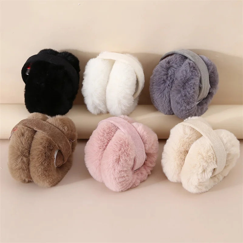 Winter Solid Soft Plush Ear Keep Warmer Earmuffs Fashion Outdoor Sports Earflap Protection Ear-Muffs Ear Cover