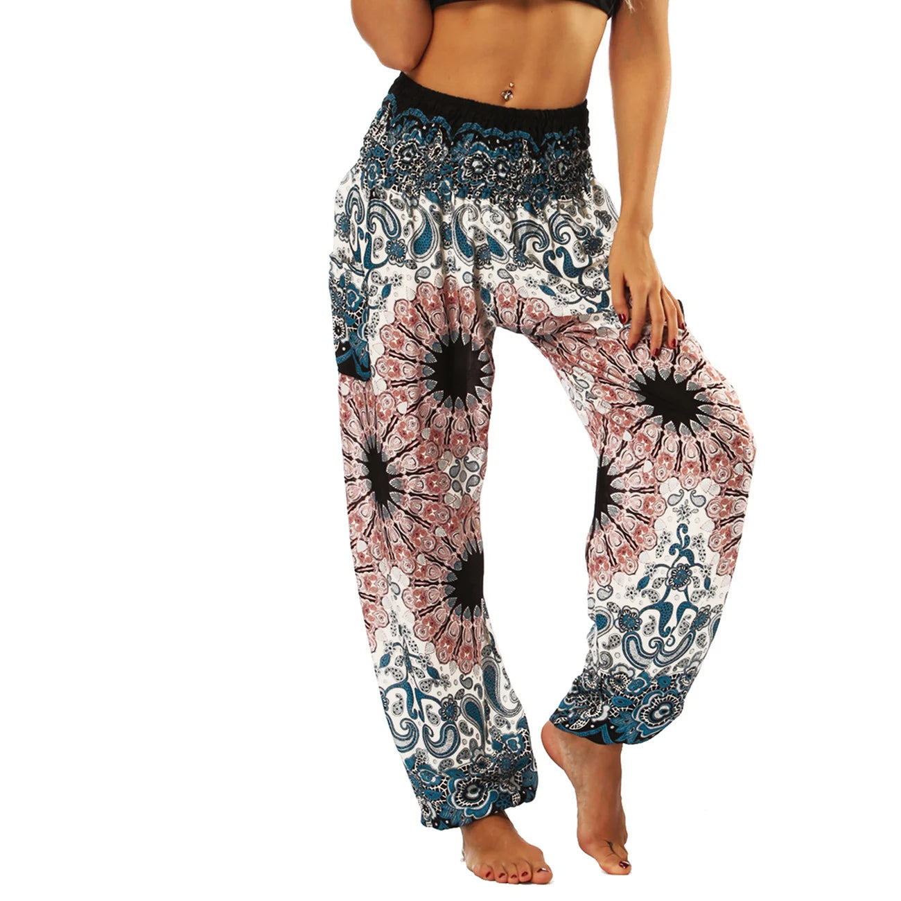 Women's Harem Pants Bohemian Yoga Pants Flowy Trouser Yoga Boho Hippie Clothing Pilates Pants with Pocket The Clothing Company Sydney