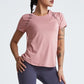 Women's Loose Fit Yoga Tops Short-Sleeved Running Quick-Drying T-Shirts Short Sleeve Sports Hollow Fitness Clothes The Clothing Company Sydney