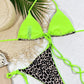 2 Piece Leopard Micro Bikini Swimsuit Swimwear Thong Bikinis Sets Brazilian Halter Beach Wear Bathing Suits The Clothing Company Sydney