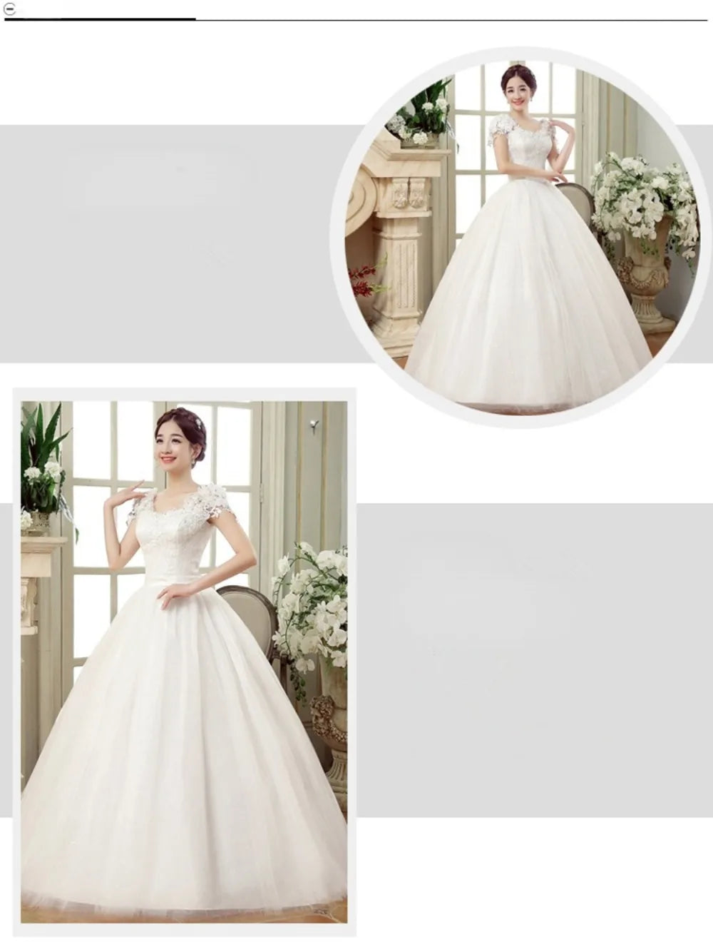 Plus Size Wedding Dress Floor-length Back Strap Lace Flower Wedding Dress The Clothing Company Sydney