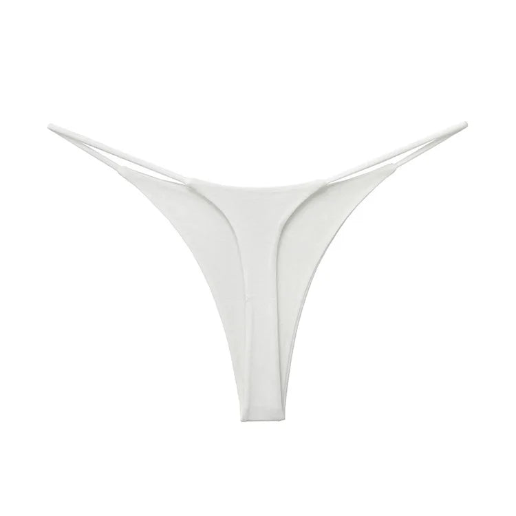 Low Waist Cotton Thong Women Panties Briefs T-back Bikini Underwear Seamless G String Sports Lingerie