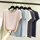 Modal O-Neck T-shirt Short sleeve Women's Summer Casual Basic T shirt Loose Tee Tops The Clothing Company Sydney