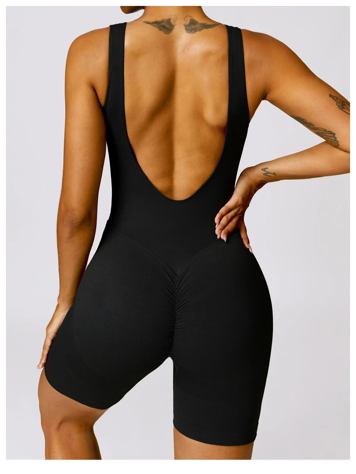 Yoga Set One-Piece Seamless Hollowed Out Women's Jumpsuits Gym Push Up Workout Fitness Bodysuit