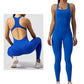 Women's Sleeveless Seamless Yoga Jumpsuits Workout Ribbed Playsuit Outfit Fitness Sportswear Activewear The Clothing Company Sydney