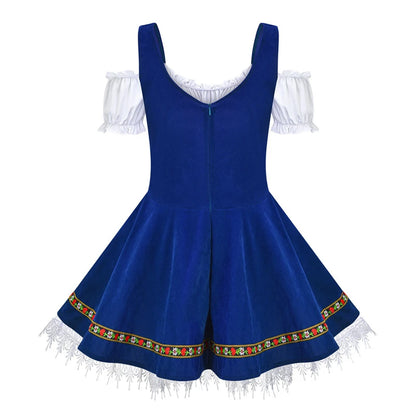 Oktoberfest Costume for Women German Bavarian Traditional Dirndl Dress Octoberfest Festival Costume
