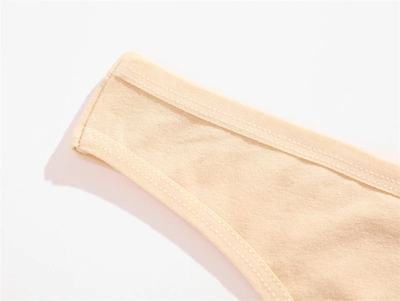3 Pack Cotton Seamless Panties Comfort Underwear Women Low Waist Breathable Thongs Solid Sport G-String Soft Lingerie