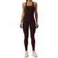 Women's Sleeveless Seamless Yoga Jumpsuits Workout Ribbed Playsuit Outfit Fitness Sportswear Activewear The Clothing Company Sydney