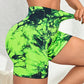 Tie Dye Yoga Shorts Marble Gym Shorts Women Push Up Sports Shorts Fitness Tights Breathable High Waist Booty Shorts The Clothing Company Sydney