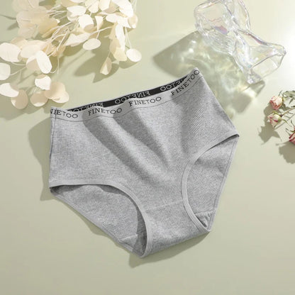 Women's Seamless Cotton Briefs Women Plus Size Panties Solid Color Breathable Underwear Low Waist Soft Lingerie Undies