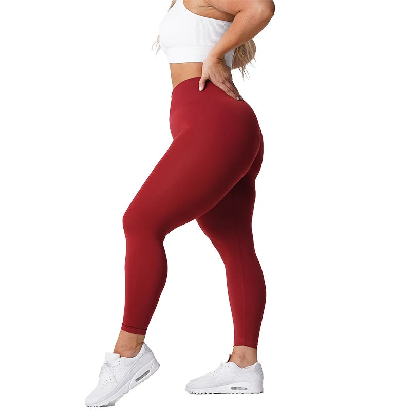 Seamless Womens Soft Workout Tights Fitness Outfits Yoga Pants High Waisted Gym Wear Spandex Leggings