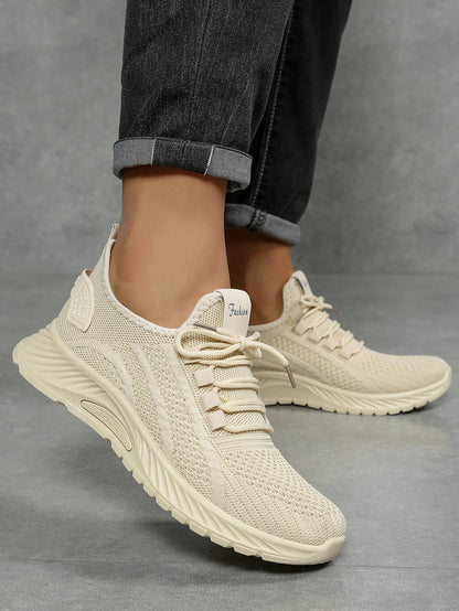 Women's Fall Casual Sneakers – Fly Weave, Lace-Up The Clothing Company Sydney