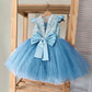 Cute Baby Girl's Tutu Dress Embroidery Lace Flower Princess Gown Birthday Party Newborn Formal Dress The Clothing Company Sydney