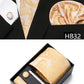 5 piece 7.5 cm Width Tie Sets Black Men's Tie Hankerchiefs Cufflinks clip Box wedding gift handmade Necktie Set The Clothing Company Sydney