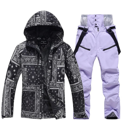 2 Piece Jacket Pants Ski Suit Sets Waterproof Snow Costume Ski Jacket and Pant Set Outdoor Clothing Snowboarding Set The Clothing Company Sydney