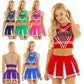 Women's Cheerleading Uniform Set Sleeveless Crop Top with Mini Pleated Skirt Cosplay Sports Stage Outfits The Clothing Company Sydney