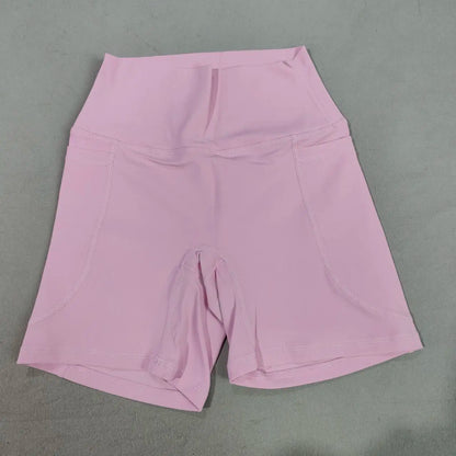 Women's Pocketed Yoga Legging Shorts Squat Proof High Waist Fitness Quick Drying Cycling Workout Gym Shorts